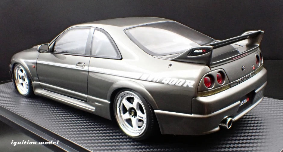Ignition-Model Nissan Skyline GT-R 400r R33 (BCNR33) RHD Dark Grey Metallic 1:18