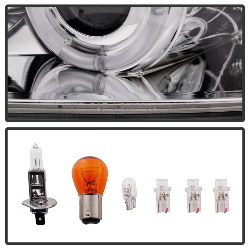 FR SPORT Spyder Pontiac G6 2/4DR 05-08 Projector Headlights LED Halo LED Chrm PRO-YD-PG605-HL-C...