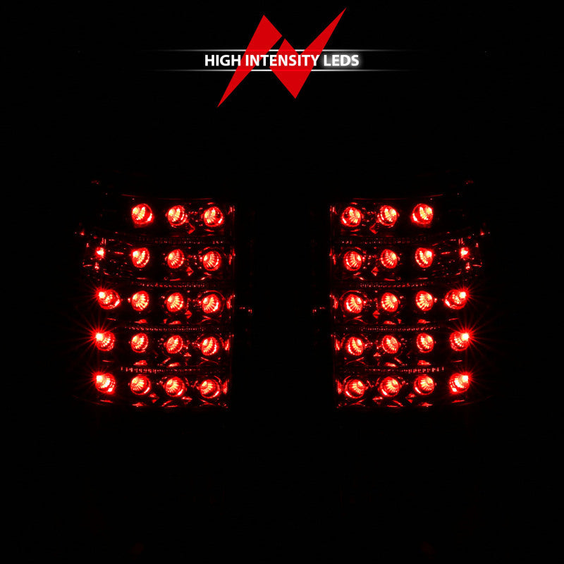 Anzo 1999-2007 Chevrolet Silverado 1500 LED Taillights Red/Clear