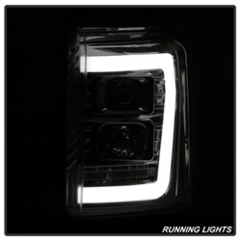 FR SPORT Spyder 11-16 Ford F-250/F-350 V2 Projector Headlights - Light Bar DRL - Chrome...