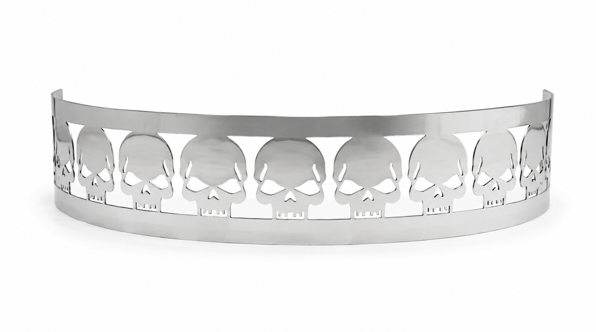 Granatelli Blingz Beauty Bandz 14" x 3" Skullz Air Cleaner Grill - Skulls – 750001