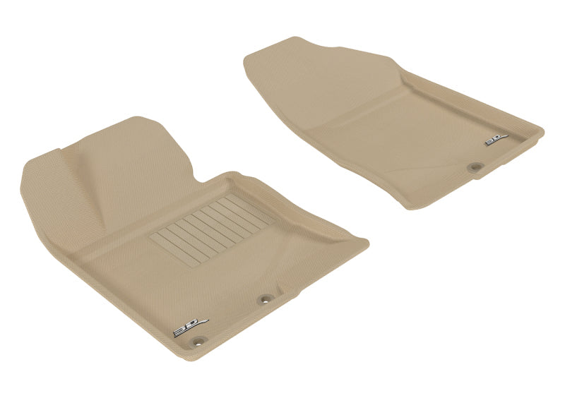 FR SPORT 3D MAXpider 2011-2014 Hyundai Sonata/2015 Sonata Hybrid Kagu 1st Row Floormat - Tan...