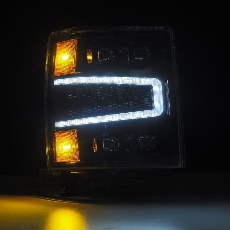 FR SPORT AlphaRex 04-15 Chevy 1500 NOVA-Series LED Proj Headlights Alpha BL w/Activ Light/Seq...