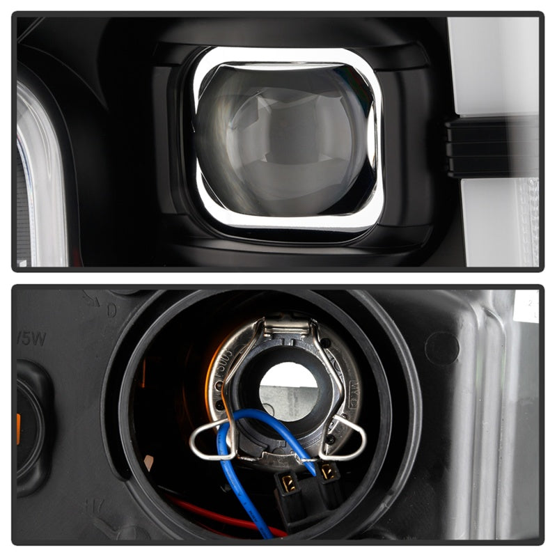 FR SPORT Spyder Ford F-250/F-350/F450 Super Duty 17-18 Projector Headlights Black...