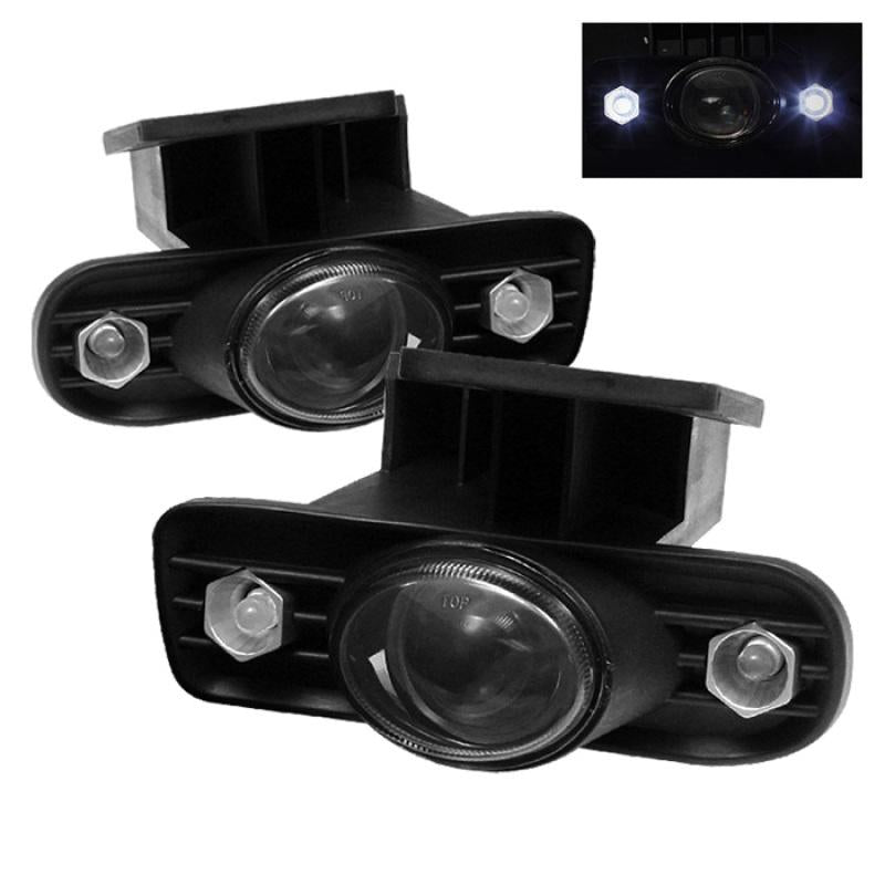 FR SPORT Spyder GMC Sierra 1500/2500 99-02 LED Projector Fog Lights w/Switch Smke FL-P-GS99-HL-SM...