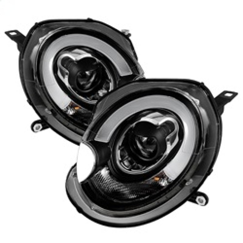 FR SPORT Spyder Mini Cooper 2007-2012 Projector Headlights Halogen Model Only - DRL Black...