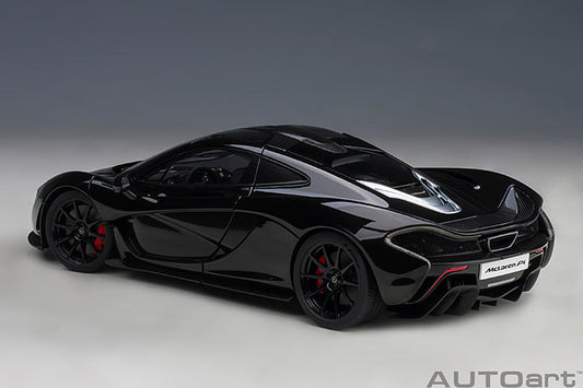 STM Diecast AUTOart 2013 Mclaren P1 Fire Black w/ Red Interior 1:18 - View 2