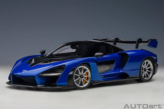 STM Diecast AUTOart Mclaren Senna Trophy Kyanos Blue 1:18