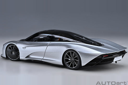 STM Diecast AUTOart Mclaren Speedtail Supernova Silver 1:18 - View 2