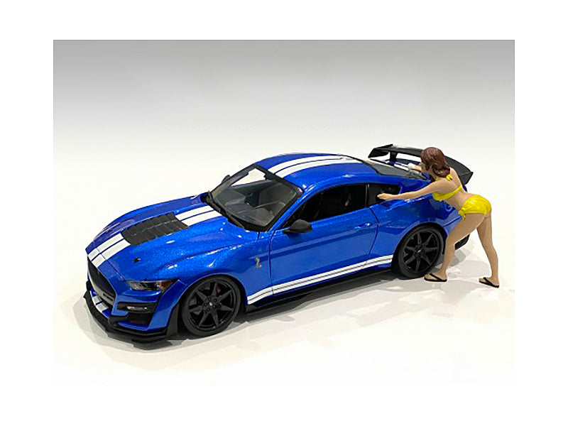 Rapid Vehicles Stephanie Bikini Car Wash Girl Figurine for 1/18 Scale Models by American Diorama ...