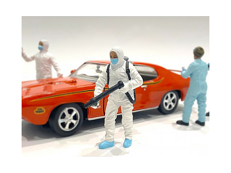 Rapid Vehicles Hazmat Crew Figurine I for 1/18 Scale Models by American Diorama  free shipping...