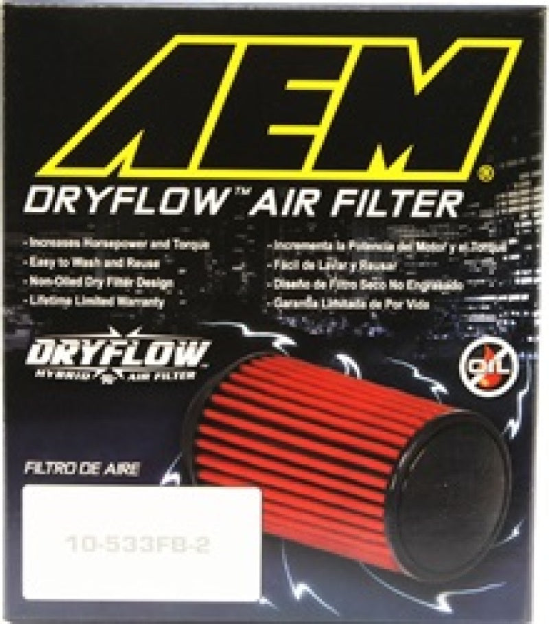 AEM Induction AEM 5 inch x 5 inch DryFlow Air Filter 21-2073DK