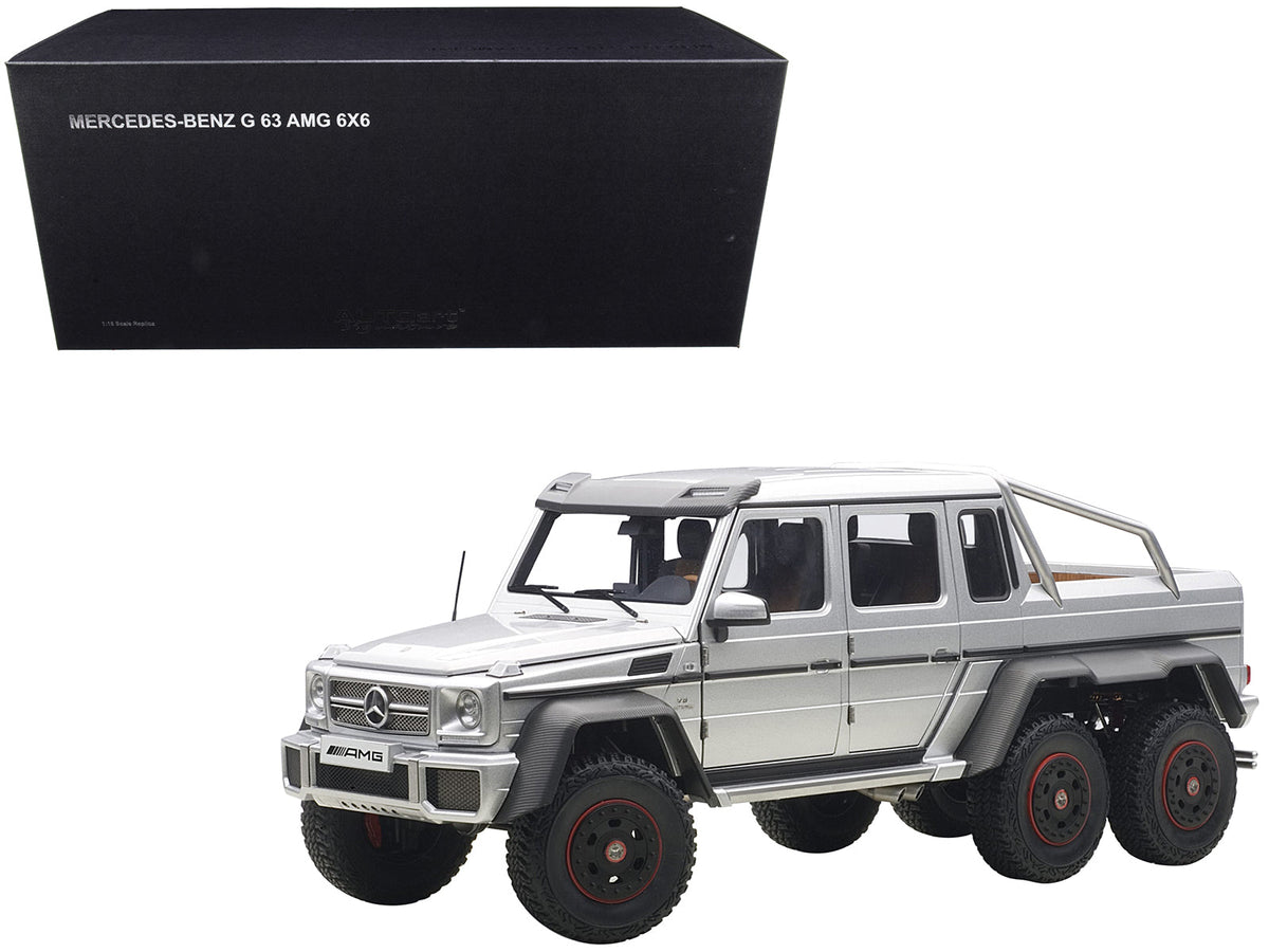 Rapid Vehicles Mercedes G63 AMG 6X6 Silver 1/18 Model Car by Autoart  free shipping USA - View 3