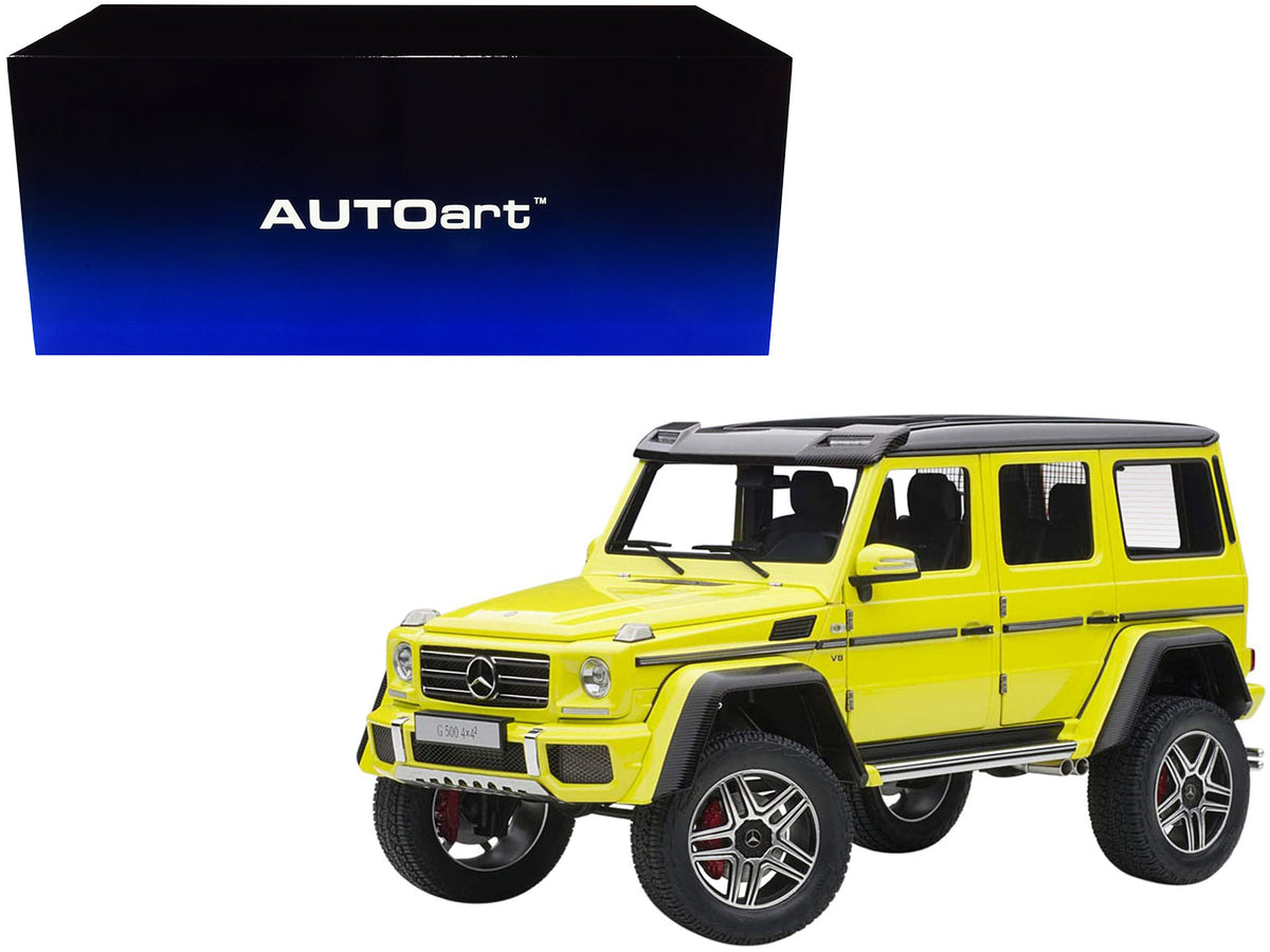 Rapid Vehicles Mercedes Benz G500 4X4 2 Electric Beam/ Yellow 1/18 Model Car by Autoart  free...