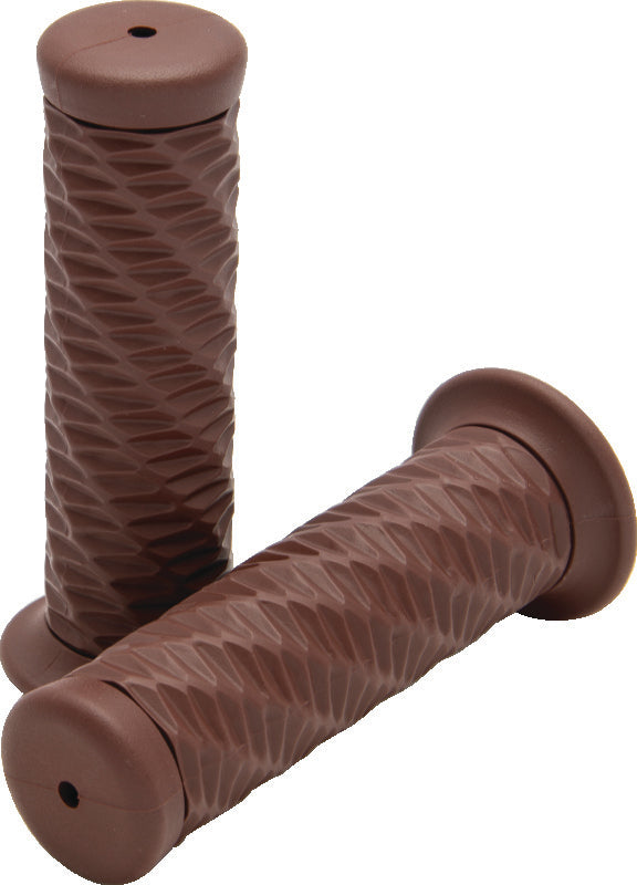 Bikers Choice Spiral Grip 1In Brown 485804