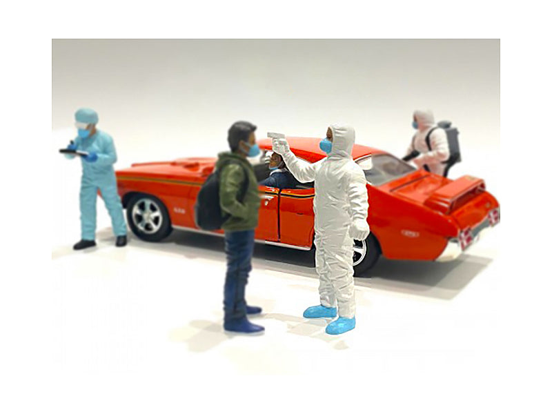 Hazmat Crew Figurine VI for 1/24 Scale Models by American Diorama  free shipping USA