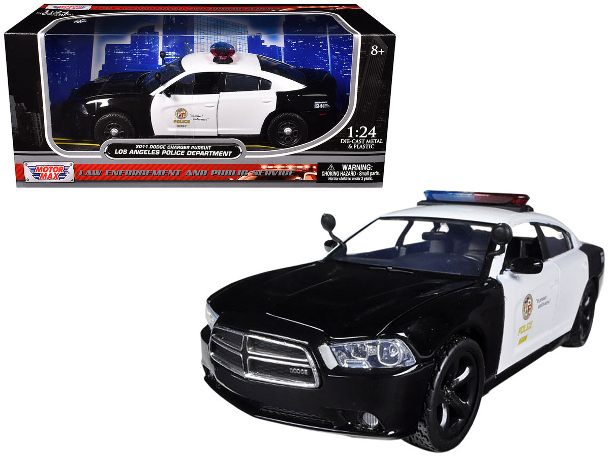 Rapid Vehicles 2011 Dodge Charger Pursuit LAPD Los Angeles Police Department Car 1/24 Diecast Car...