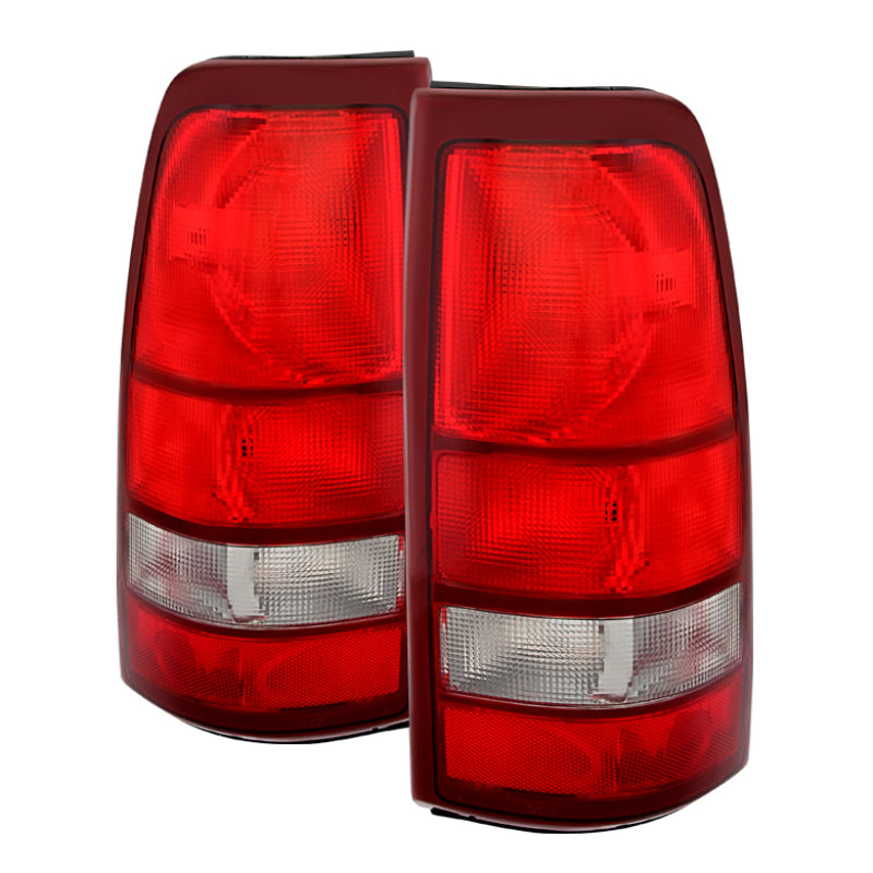 FR SPORT SPYDER Xtune Chevy Silverado 99-02 / GMC Sierra 99-06 OE Style Tail Lights Red Clear...