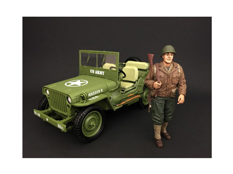 Rapid Vehicles US Army WWII Figure I For 1:18 Scale Models by American Diorama  free shipping USA...