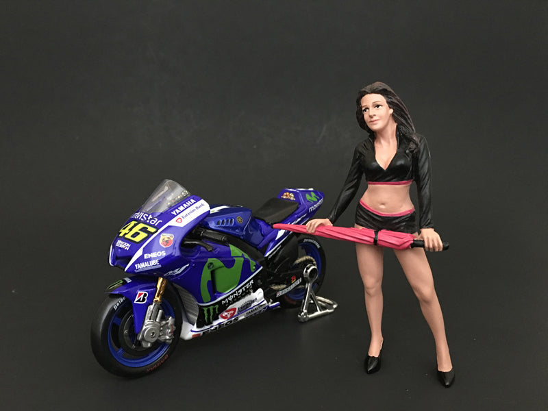 Umbrella Girl I Figure For 1:18 Scale Models by American Diorama  free shipping USA