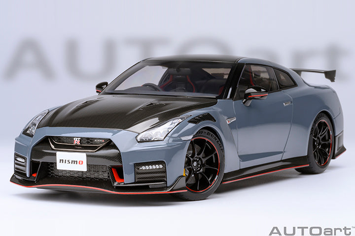 STM Diecast AUTOart 2022 Nissan Skyline GT-R (R35) Nismo Special Edition Nismo Stealth Gray 1:18