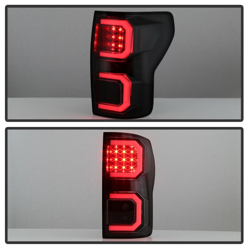 FR SPORT Spyder 07-13 Toyota Tundra V2 Light Bar LED Tail Lights - Smoke ALT-YD-TTU07V2-LB-BSM...