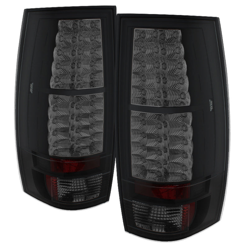 FR SPORT Spyder Chevy Suburban/GMC Yukon/Yukon Denali 07-14 LED Tail Lights Blk Smke...