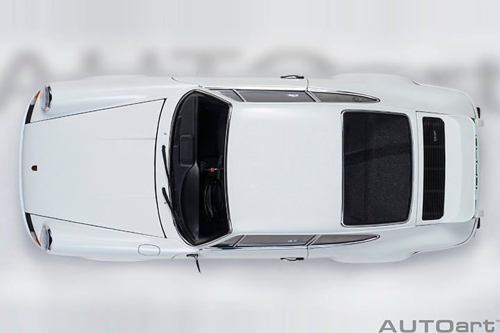 AUTOart Porsche 911 Carrera 2.7 RS Grand Prix White w/ Green Deco and Wheels 1:18