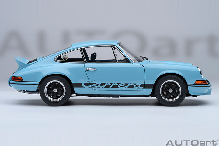AUTOart Porsche 911 Carrera 2.7 RS Gulf Blue w/ Black Deco and Wheels 1:18