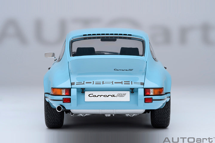 AUTOart Porsche 911 Carrera 2.7 RS Gulf Blue w/ Black Deco and Wheels 1:18