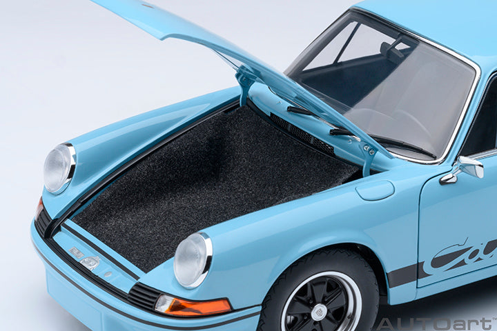 AUTOart Porsche 911 Carrera 2.7 RS Gulf Blue w/ Black Deco and Wheels 1:18