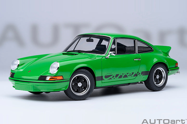 AUTOart Porsche 911 Carrera 2.7 RS Viper Green w/ Black Deco and Wheels 1:18