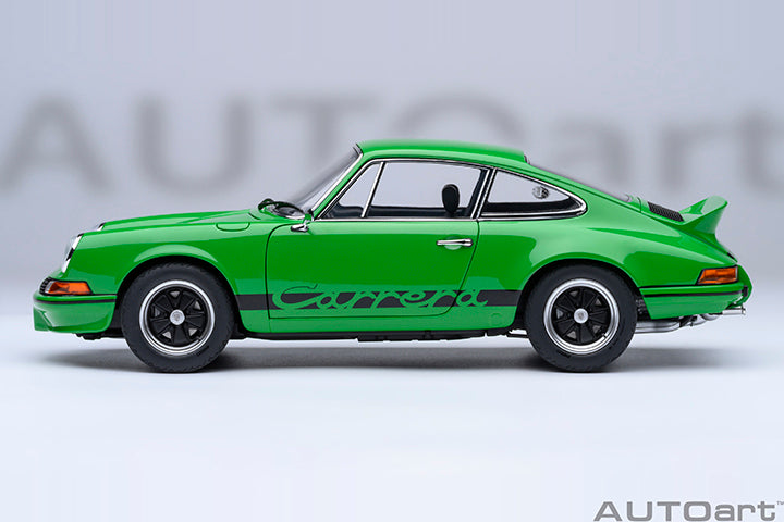 AUTOart Porsche 911 Carrera 2.7 RS Viper Green w/ Black Deco and Wheels 1:18