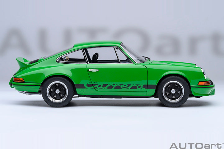 AUTOart Porsche 911 Carrera 2.7 RS Viper Green w/ Black Deco and Wheels 1:18