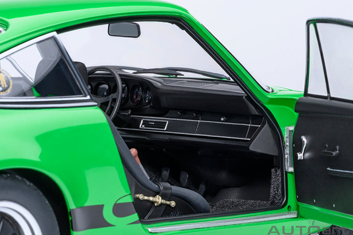 AUTOart Porsche 911 Carrera 2.7 RS Viper Green w/ Black Deco and Wheels 1:18