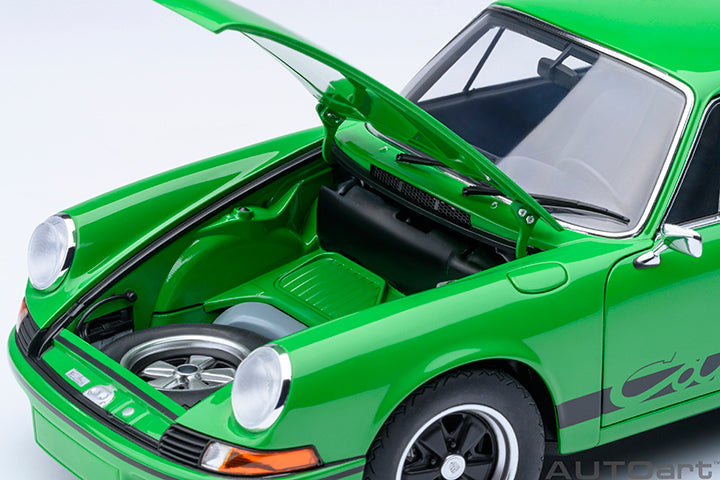 AUTOart Porsche 911 Carrera 2.7 RS Viper Green w/ Black Deco and Wheels 1:18
