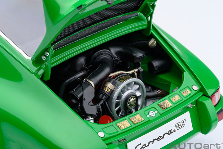 AUTOart Porsche 911 Carrera 2.7 RS Viper Green w/ Black Deco and Wheels 1:18
