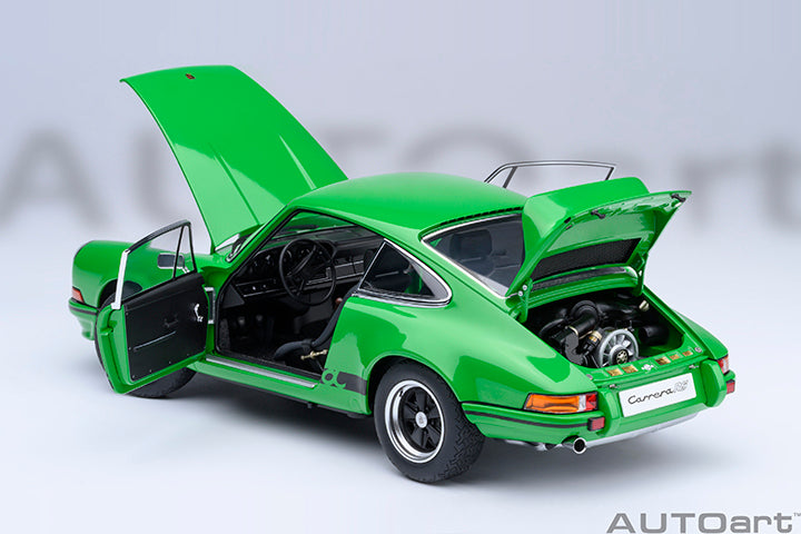 AUTOart Porsche 911 Carrera 2.7 RS Viper Green w/ Black Deco and Wheels 1:18