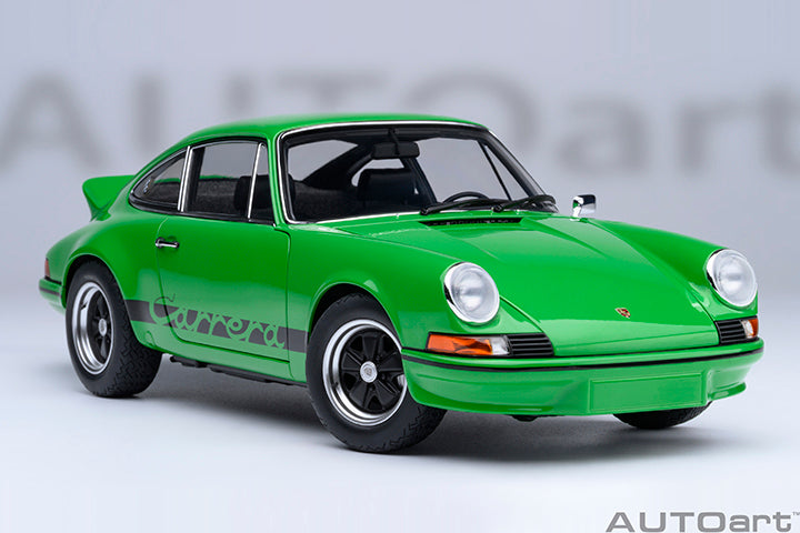 AUTOart Porsche 911 Carrera 2.7 RS Viper Green w/ Black Deco and Wheels 1:18
