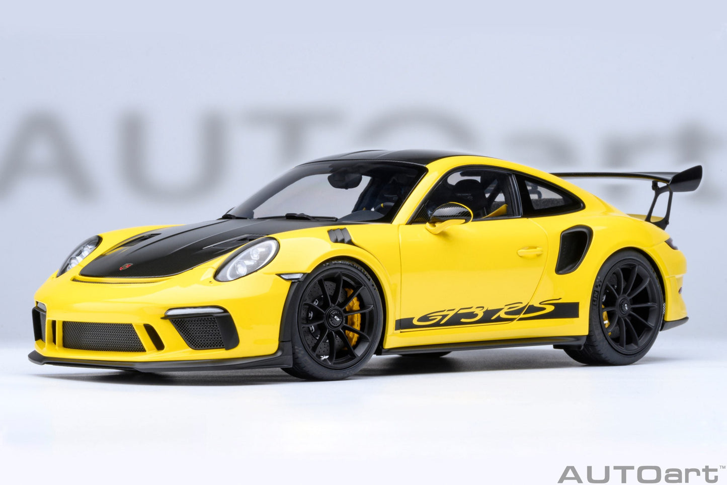 AUTOart Porsche 911 991.2 GT3 RS w/ Weissach Pkg Racing Yellow 1:18