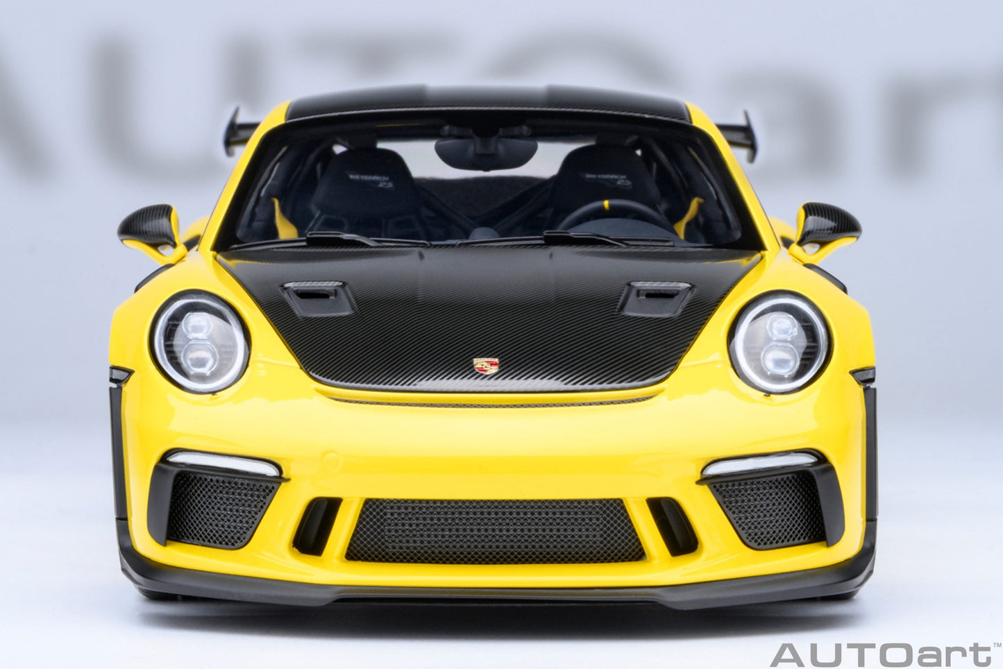 AUTOart Porsche 911 991.2 GT3 RS w/ Weissach Pkg Racing Yellow 1:18