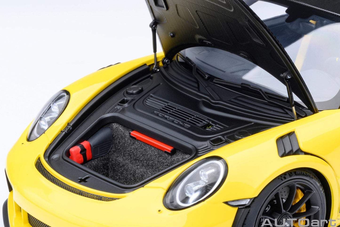 AUTOart Porsche 911 991.2 GT3 RS w/ Weissach Pkg Racing Yellow 1:18