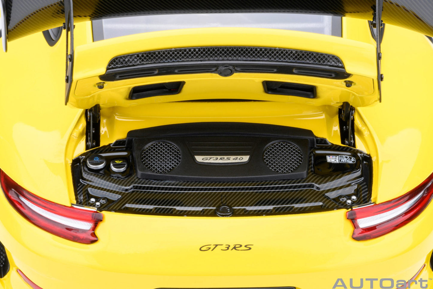 AUTOart Porsche 911 991.2 GT3 RS w/ Weissach Pkg Racing Yellow 1:18