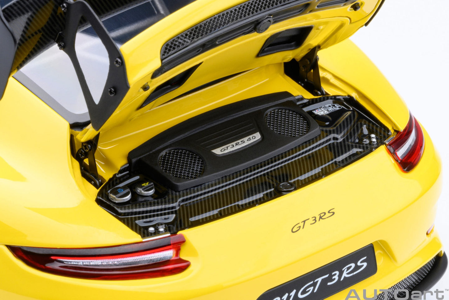 AUTOart Porsche 911 991.2 GT3 RS w/ Weissach Pkg Racing Yellow 1:18
