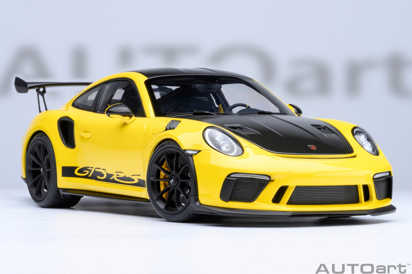 AUTOart Porsche 911 991.2 GT3 RS w/ Weissach Pkg Racing Yellow 1:18
