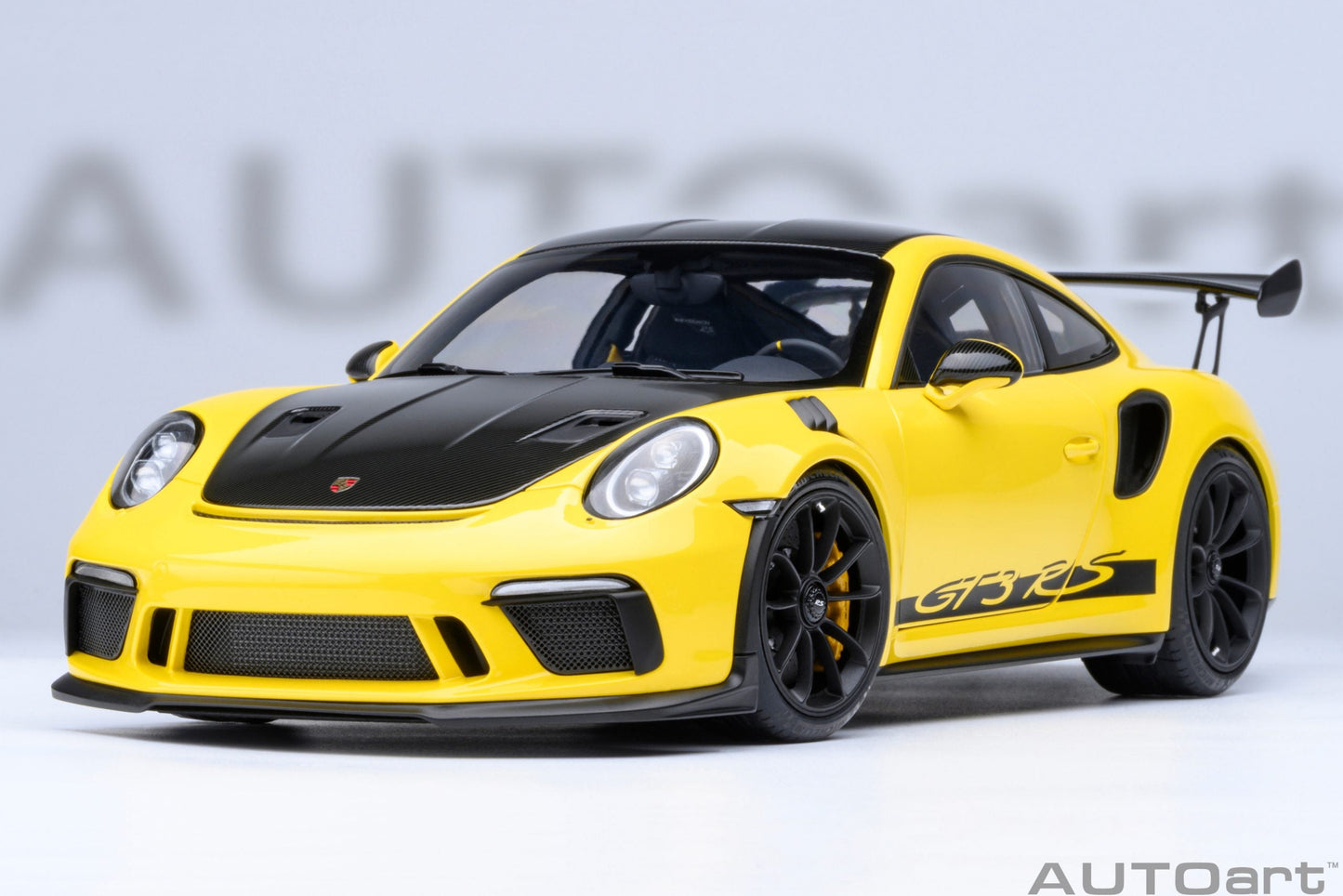 AUTOart Porsche 911 991.2 GT3 RS w/ Weissach Pkg Racing Yellow 1:18