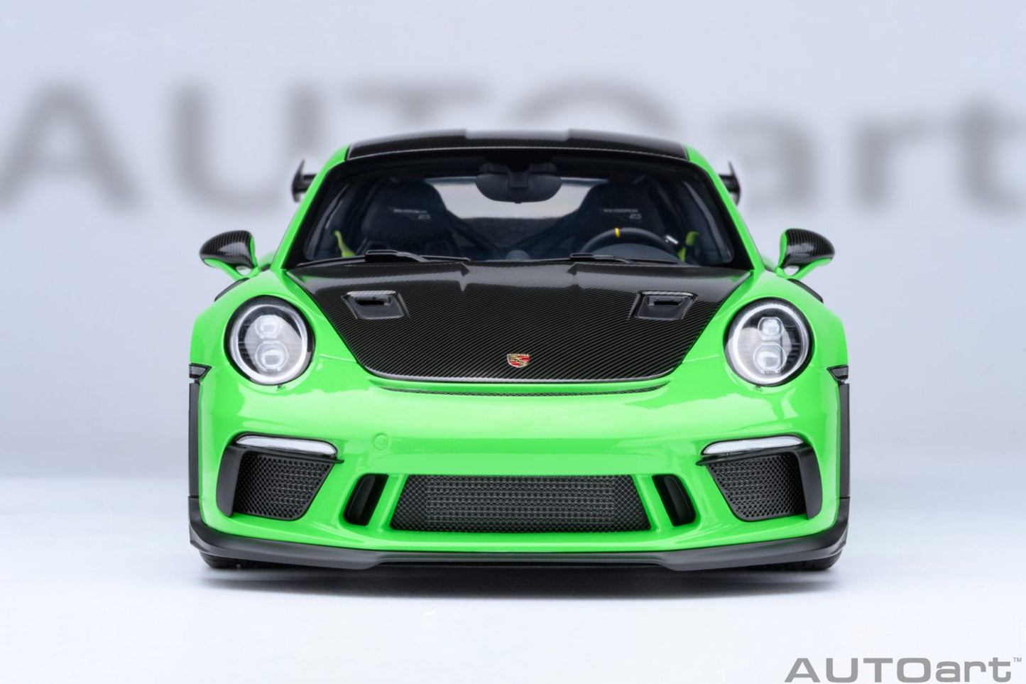AUTOart Porsche 911 991.2 GT3 RS w/ Weissach Pkg Lizard Green 1:18