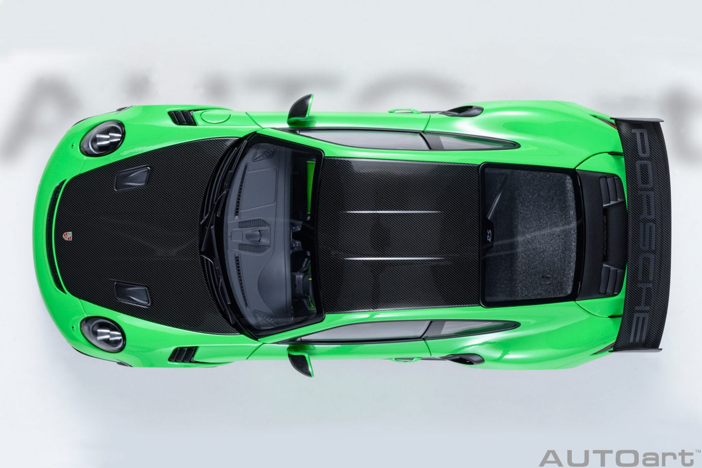 AUTOart Porsche 911 991.2 GT3 RS w/ Weissach Pkg Lizard Green 1:18