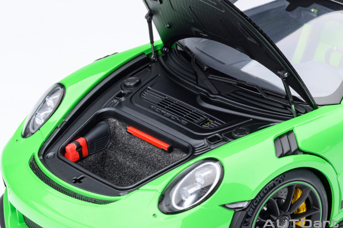 AUTOart Porsche 911 991.2 GT3 RS w/ Weissach Pkg Lizard Green 1:18