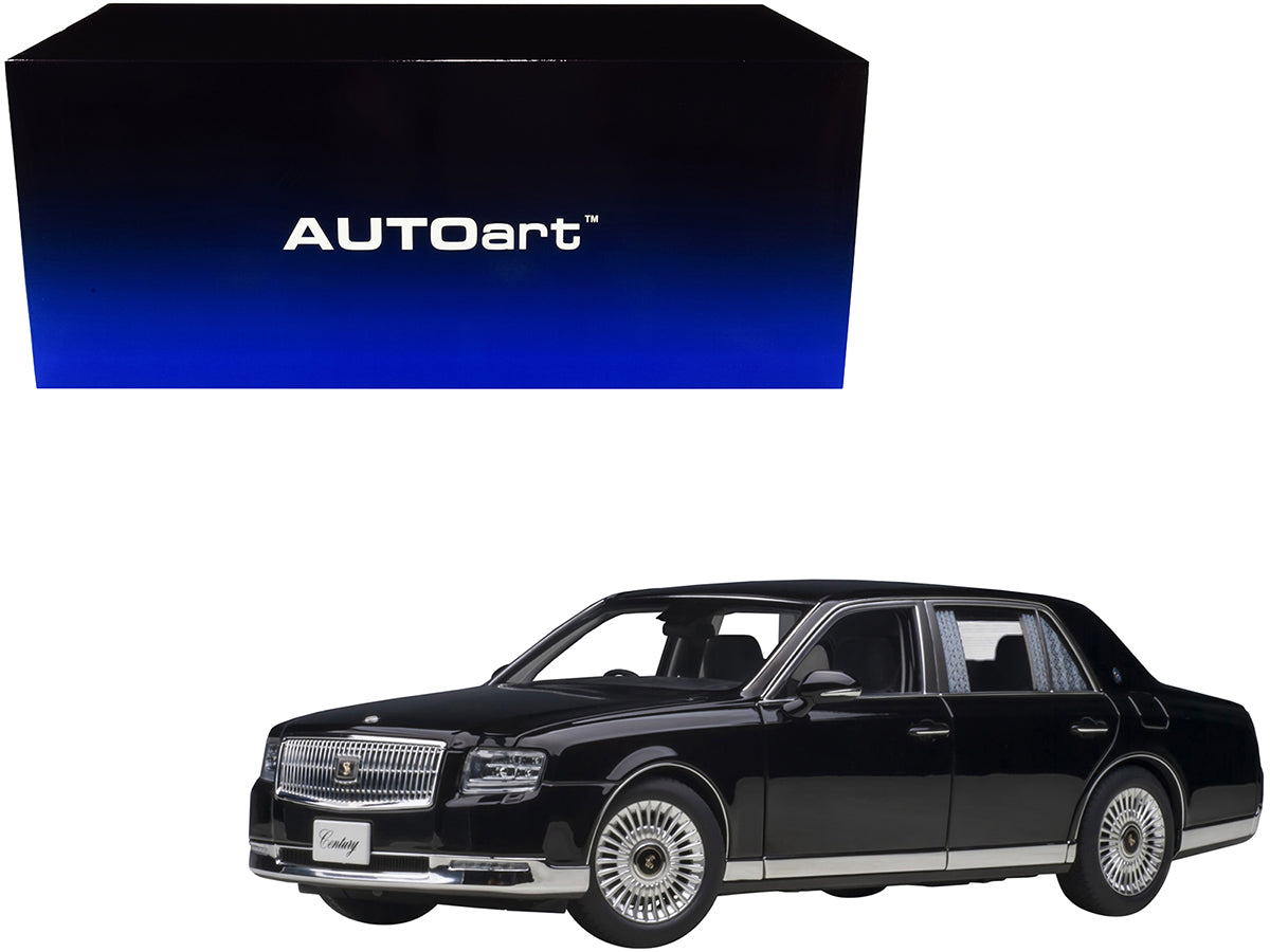 Rapid Vehicles Toyota Century with Curtains RHD (Right Hand Drive) Black Special Edition 1/18...